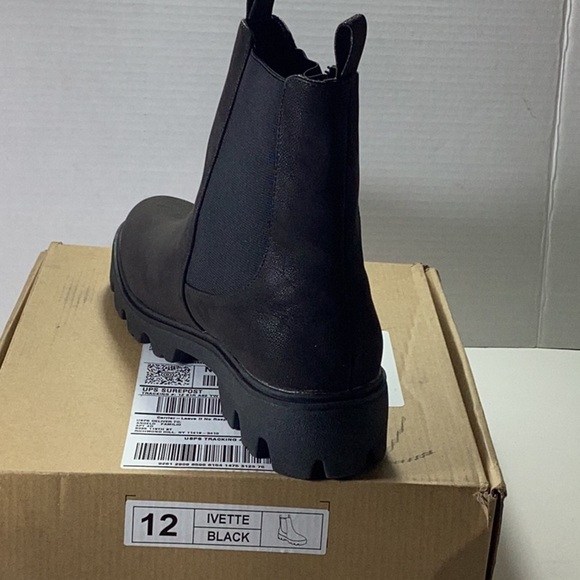 Ivette Vegan Leather Chelsea Combat Boot - Picture 7 of 8